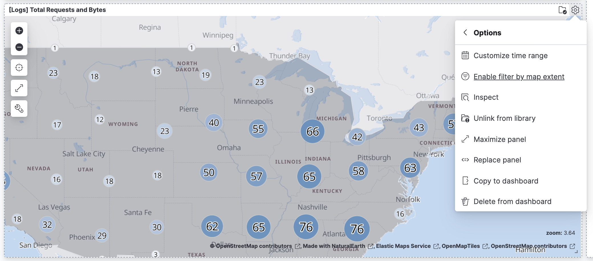 enable filter by map extent