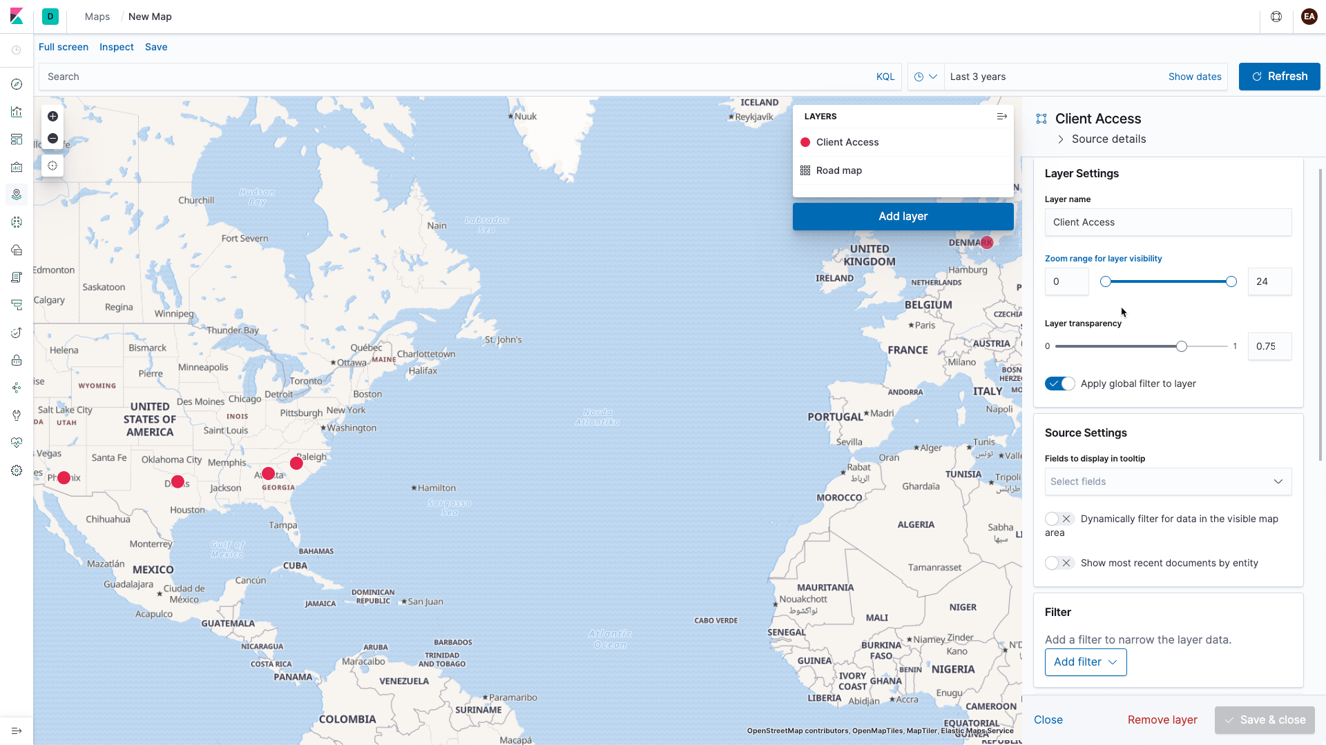 APM sample rate configuration in Kibana