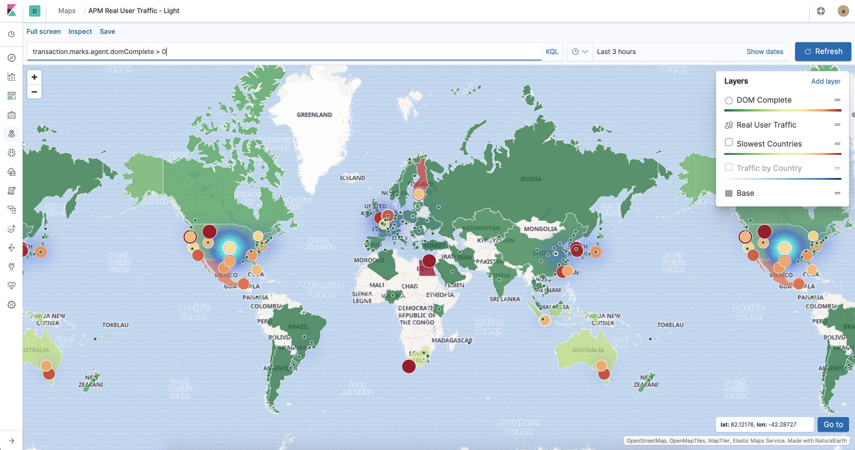 Kibana maps app