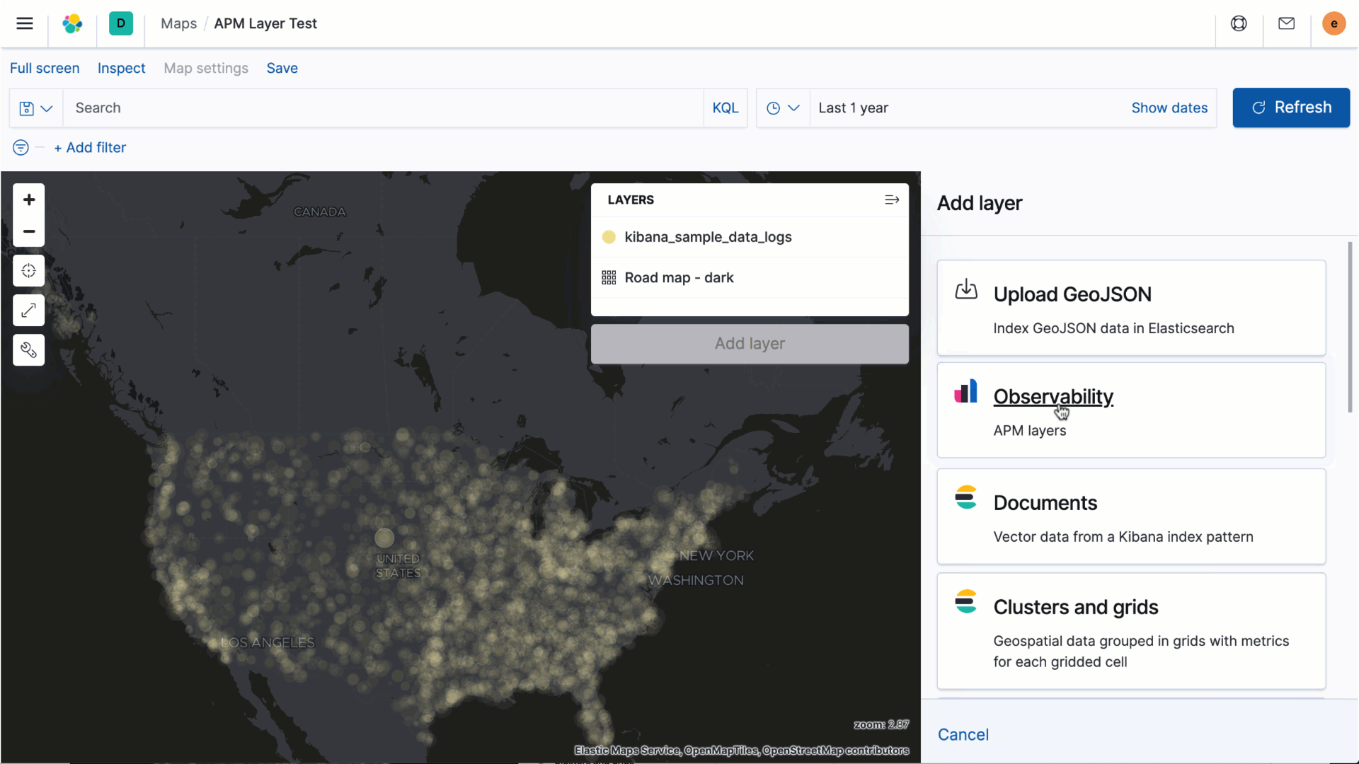 Observability layer for Maps