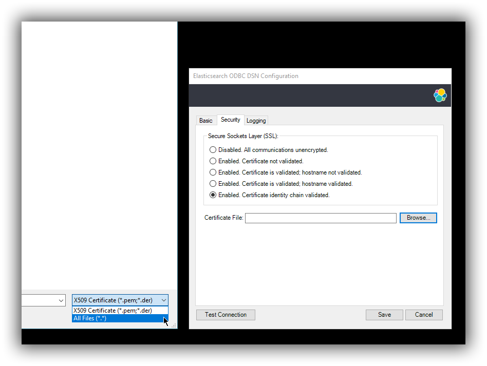 dsn editor security cert