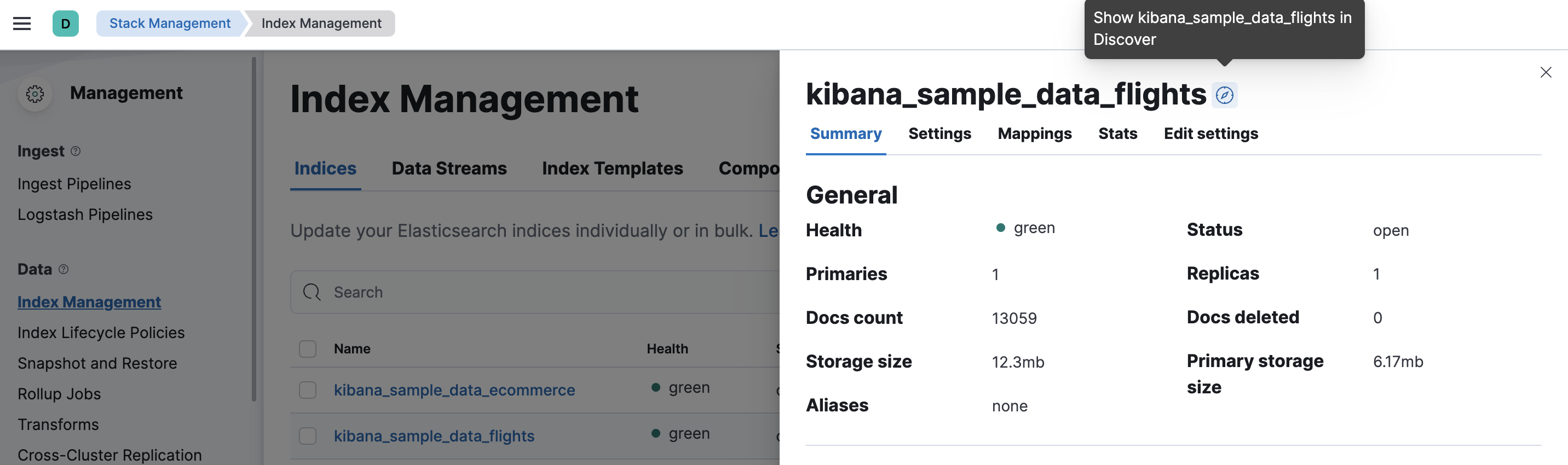 Index Management UI