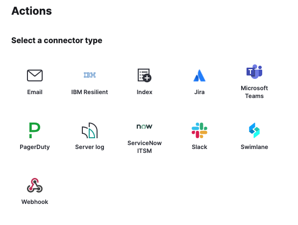 Selecting connector type