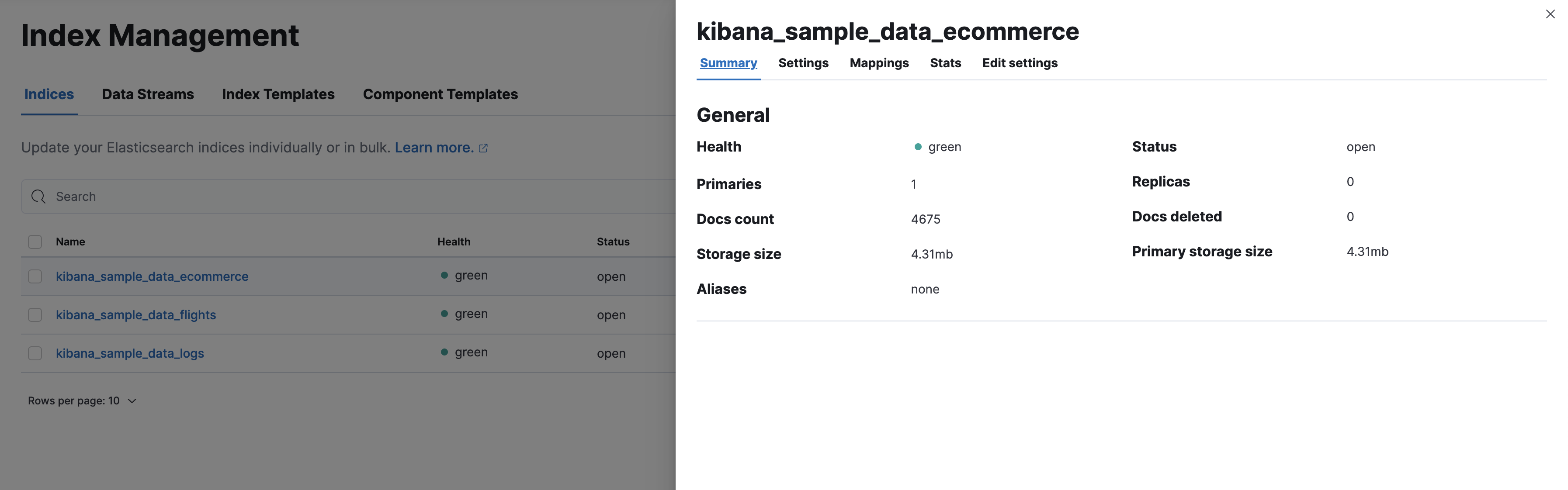 Index Management UI