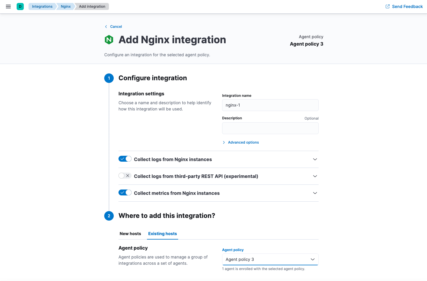 Add integration page