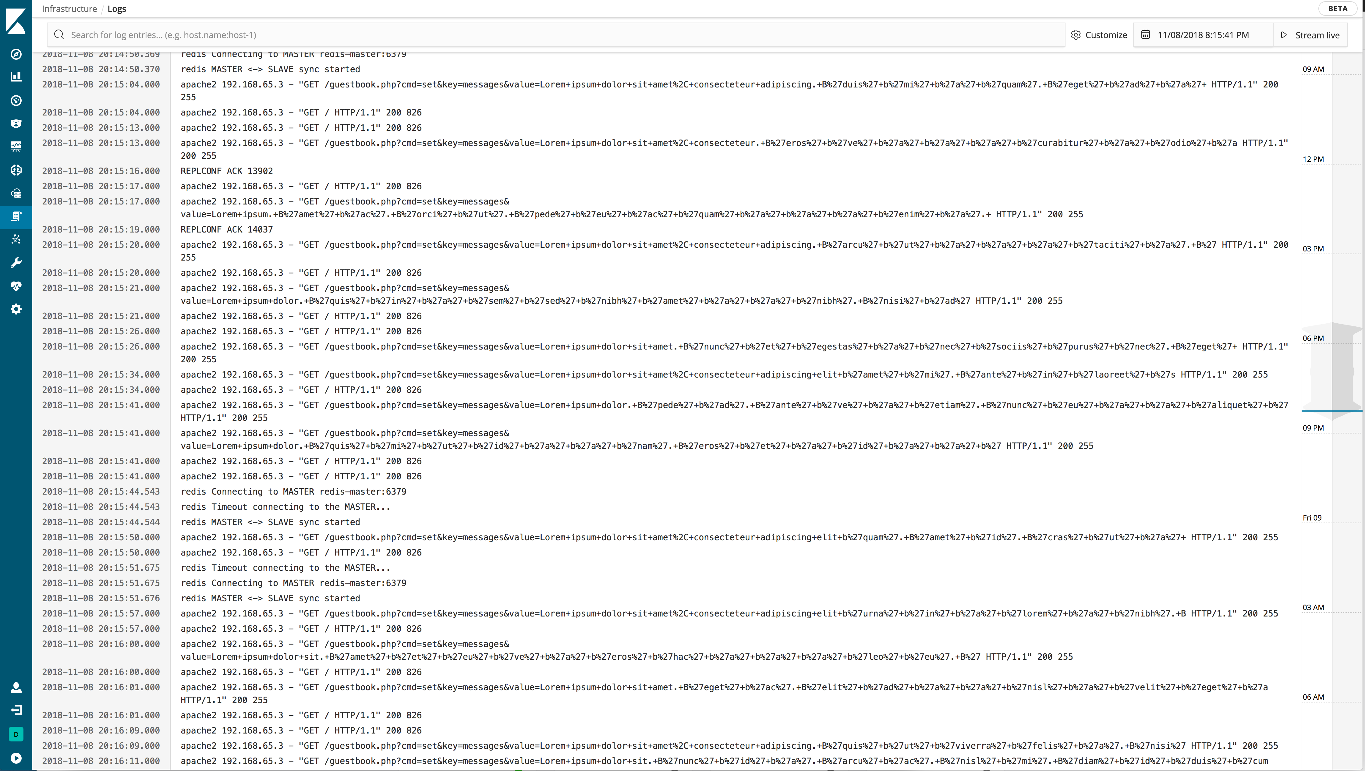 Log Console in Kibana