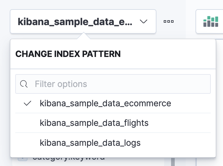 Lens index pattern selector