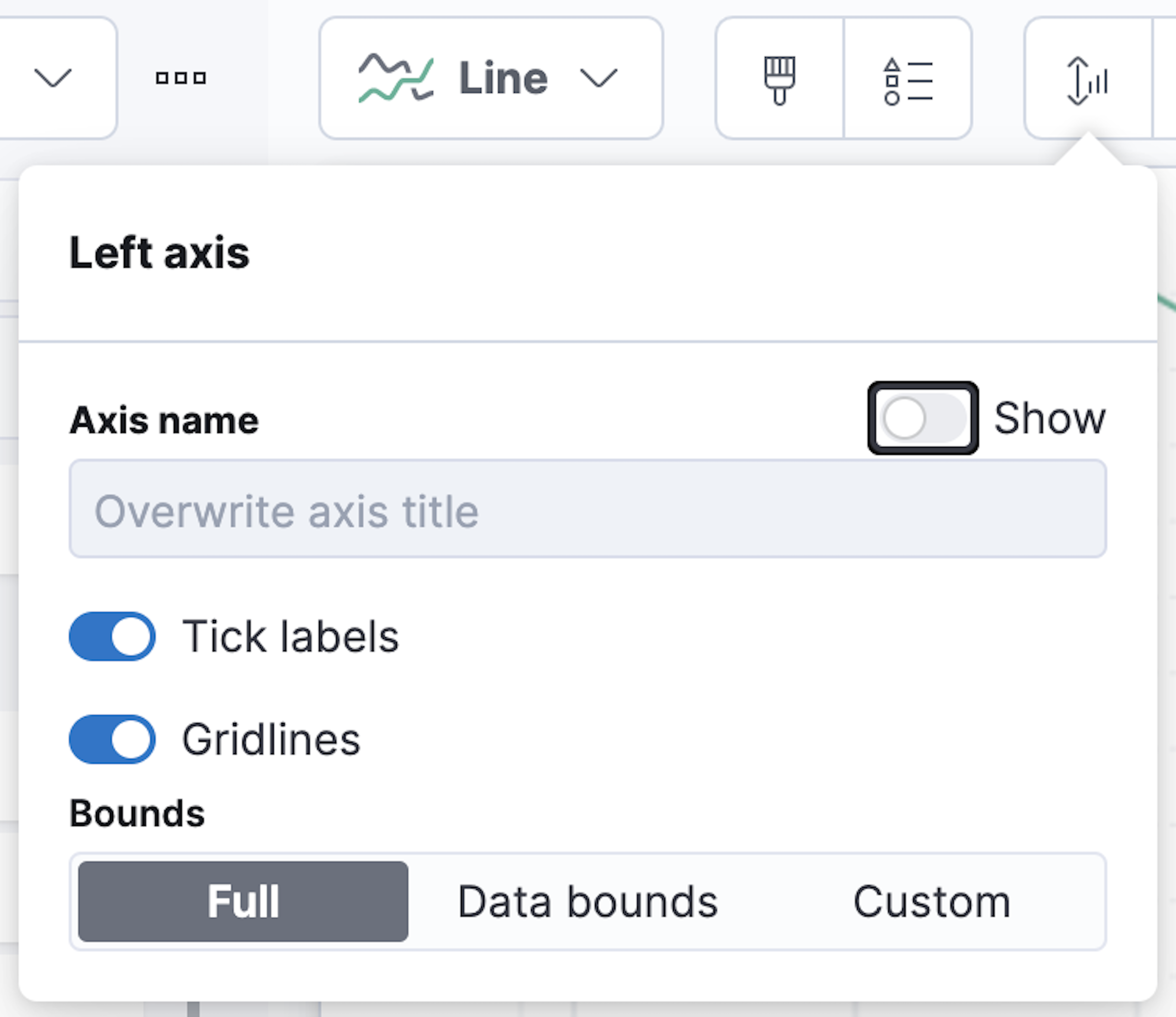 Turn off axis label