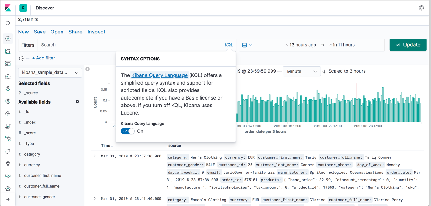 Kibana Query Language