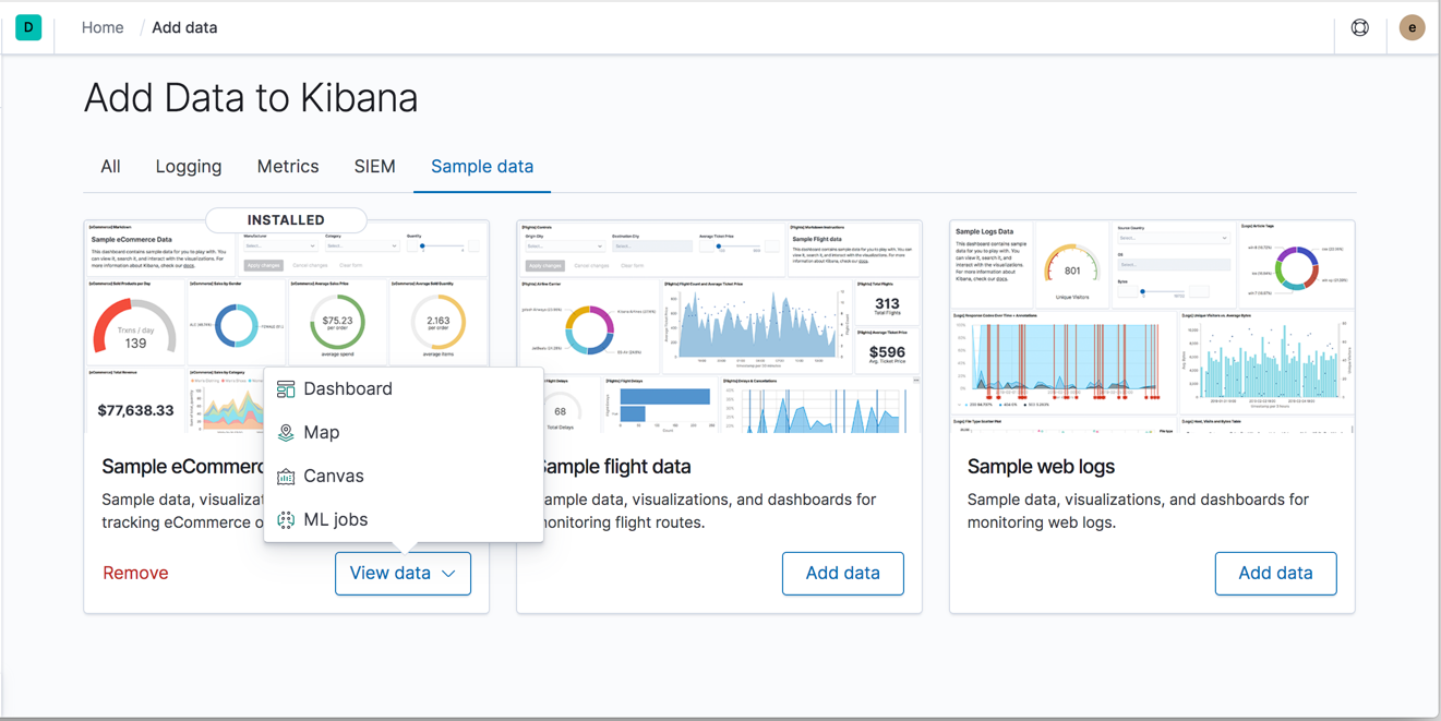 add sample data