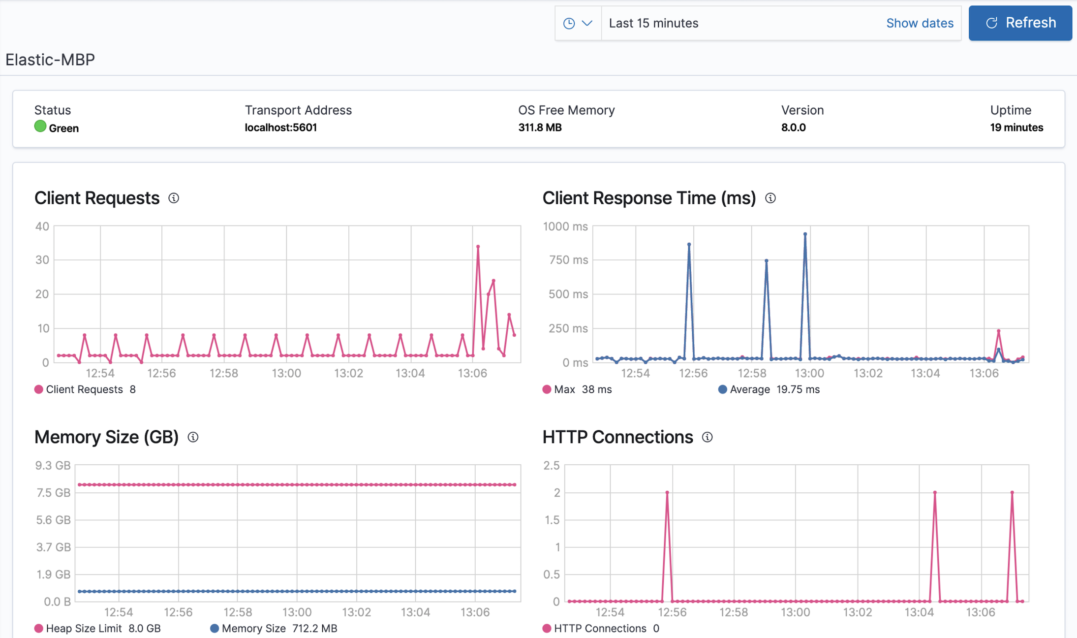 Kibana Instance View