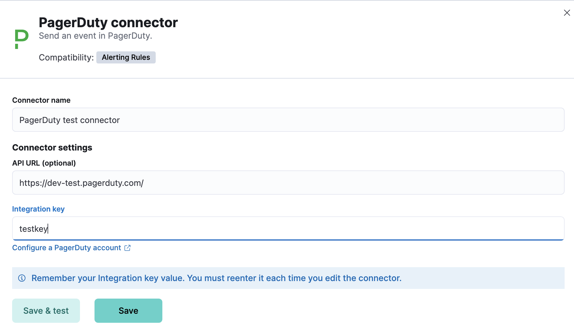 PagerDuty connector