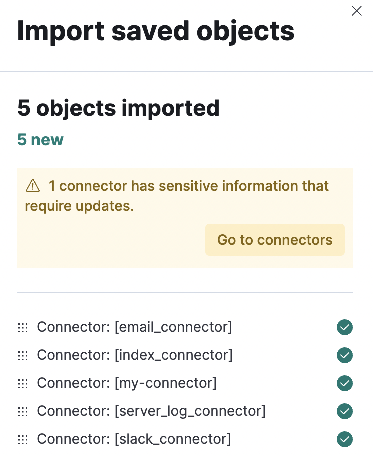 Connectors import banner