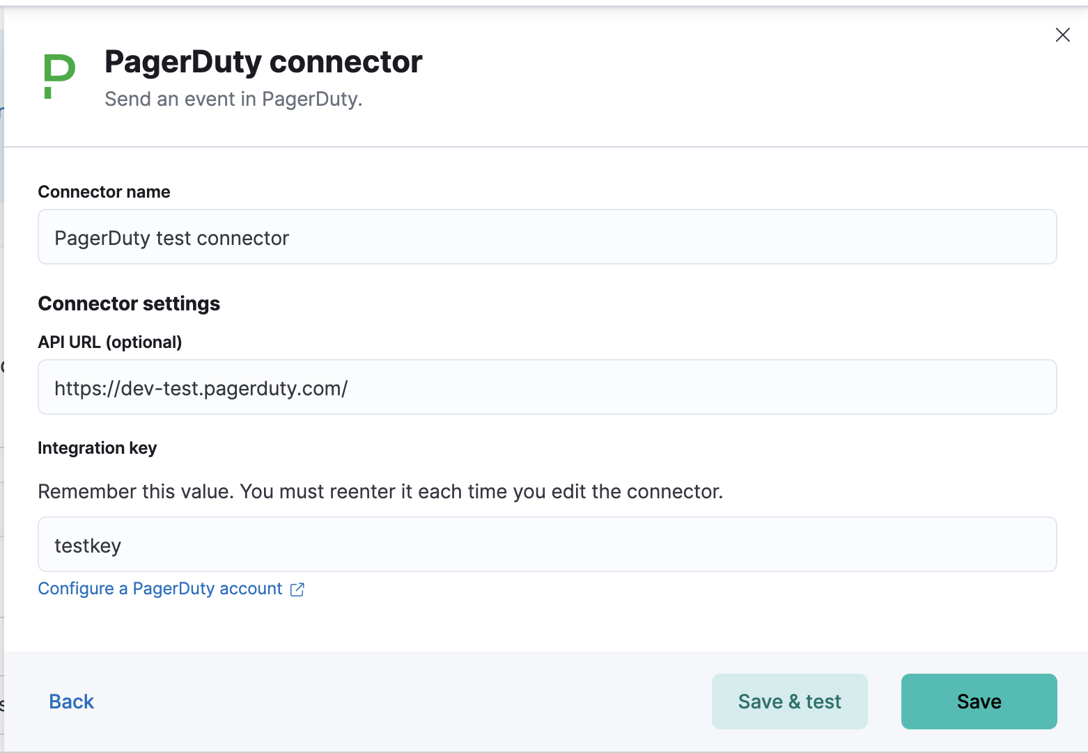 PagerDuty connector