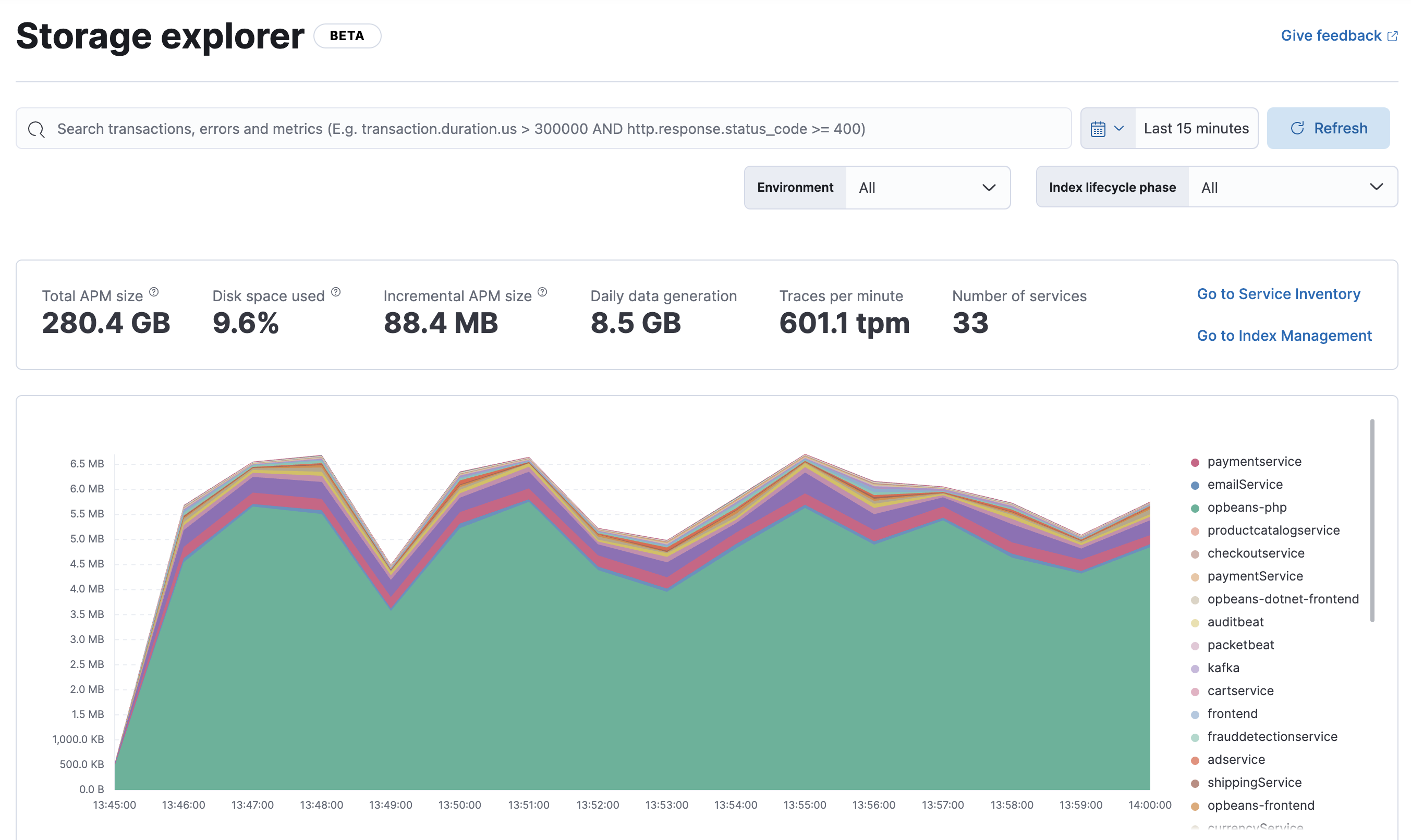 APM Storage Explorer