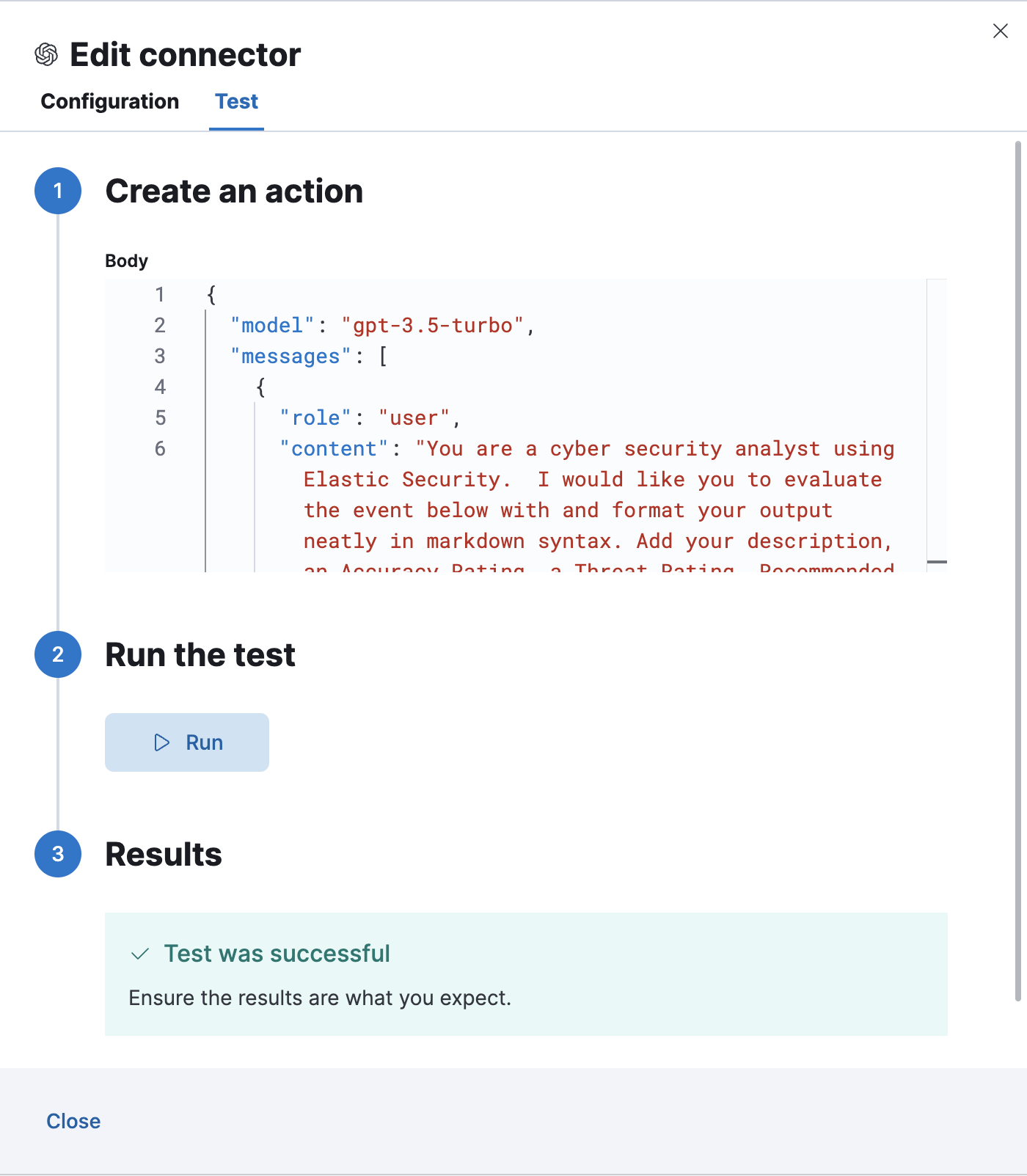 Generative AI params test