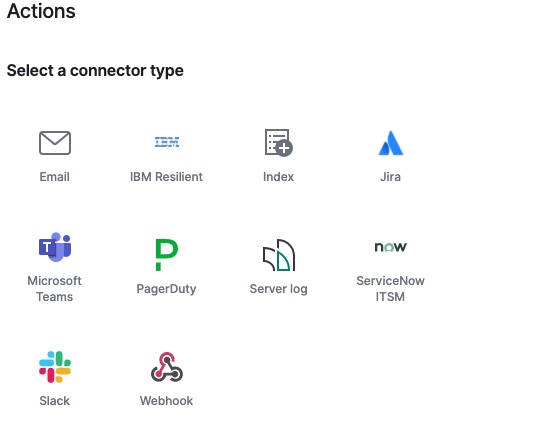 Selecting connector type