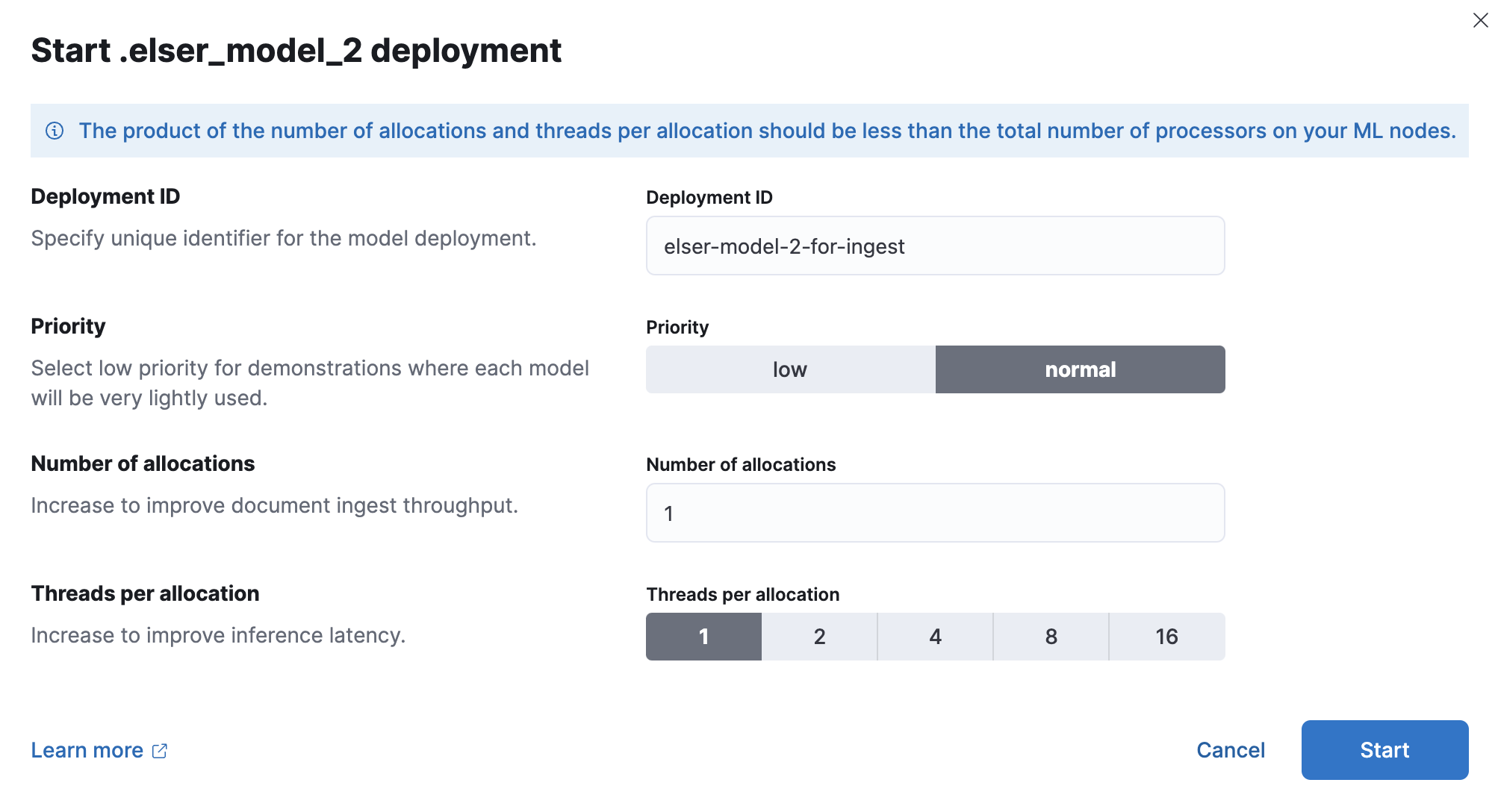 Model deployment on the Trained Models UI.