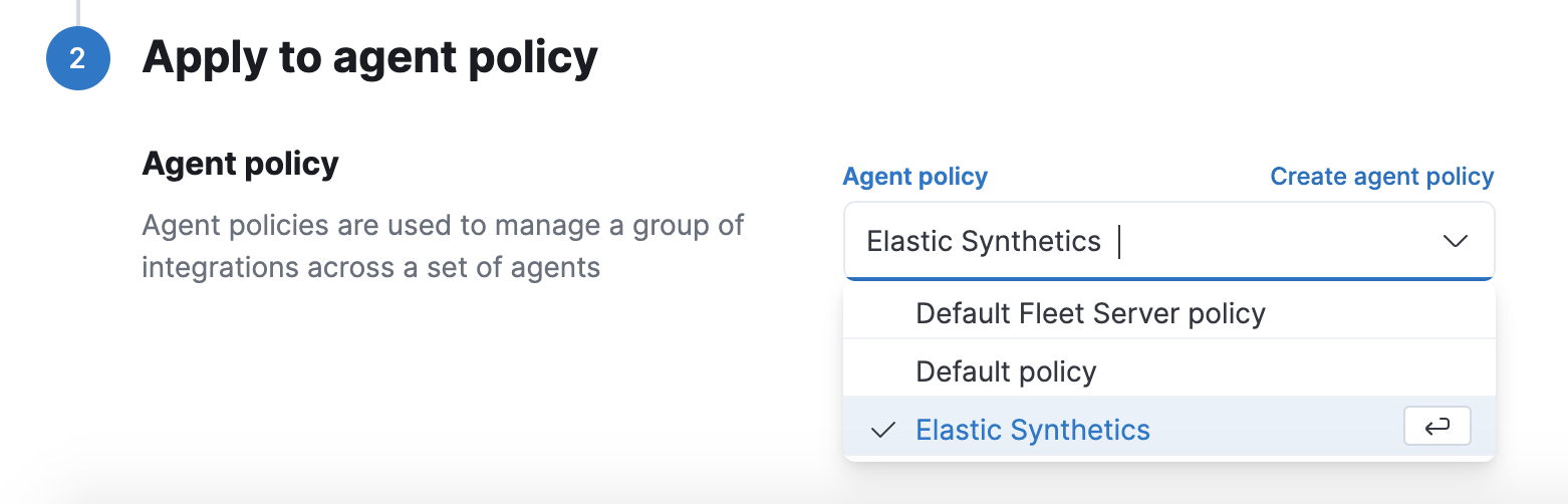 Synthetics integration