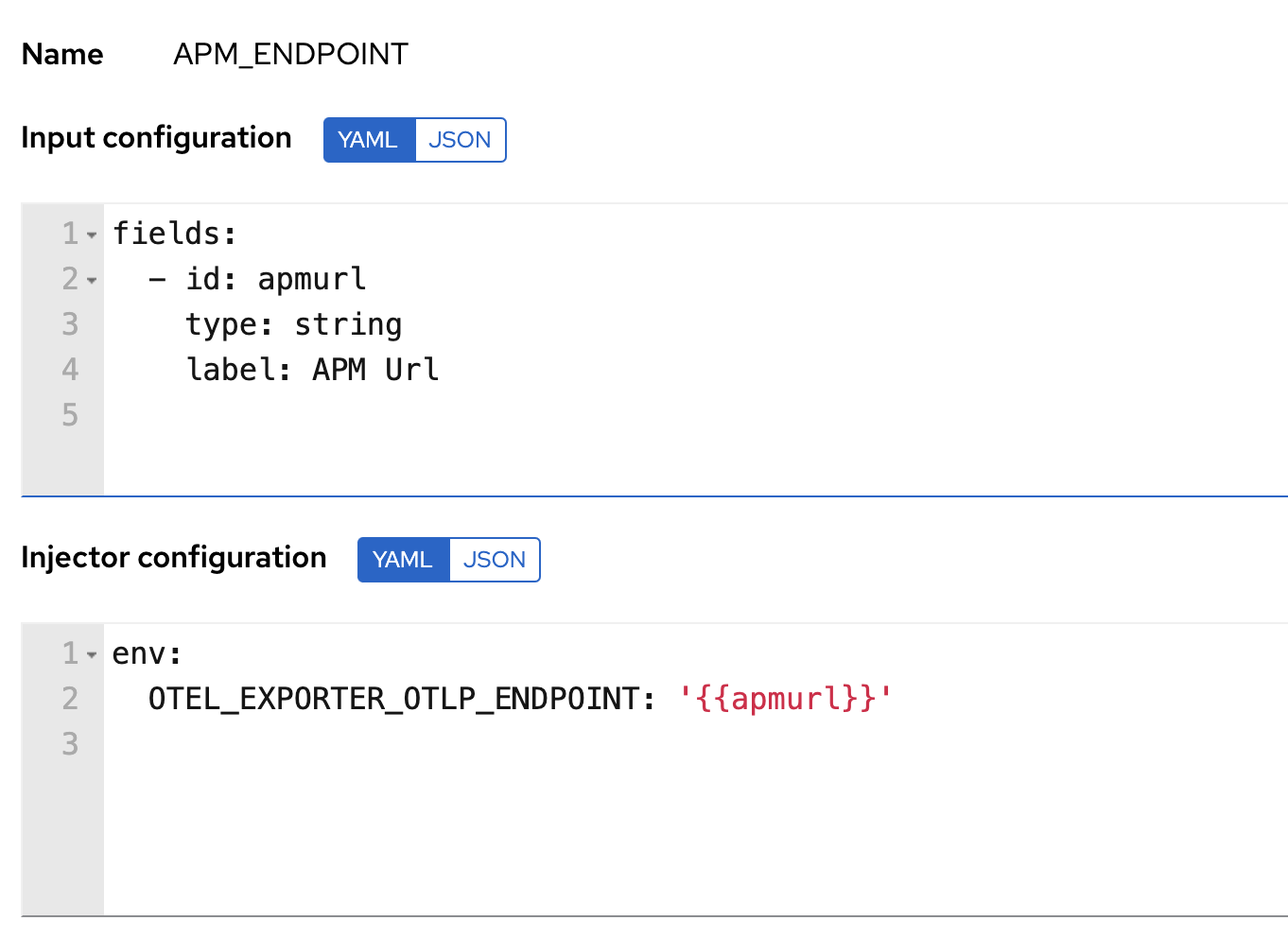 APM Service Endpoint in Ansible Tower