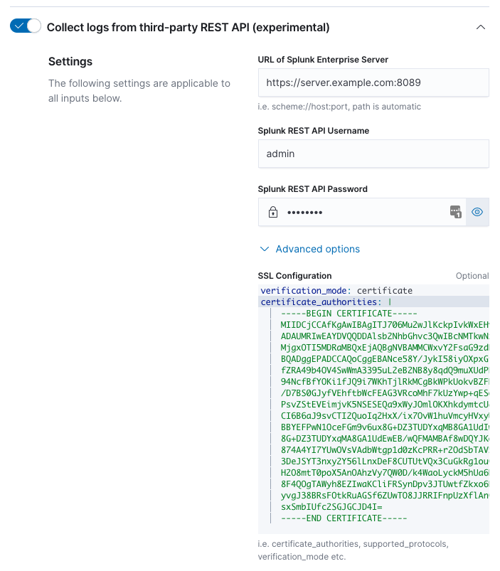 Fleet showing enabling third-party REST API settings