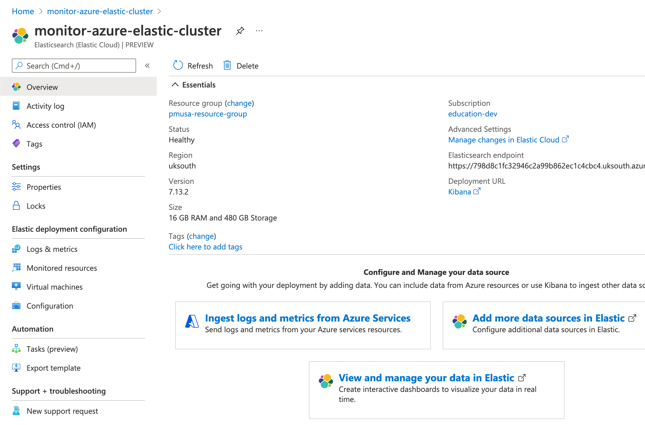 Elastic resource