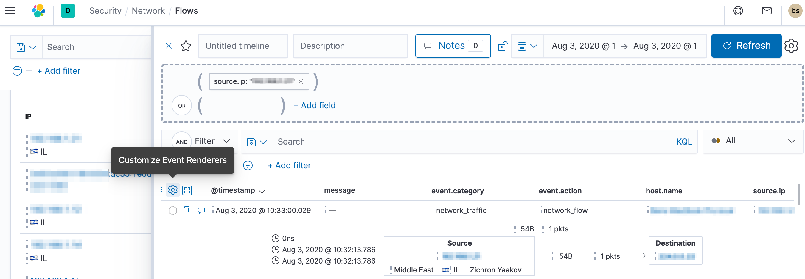 timeline ui renderer