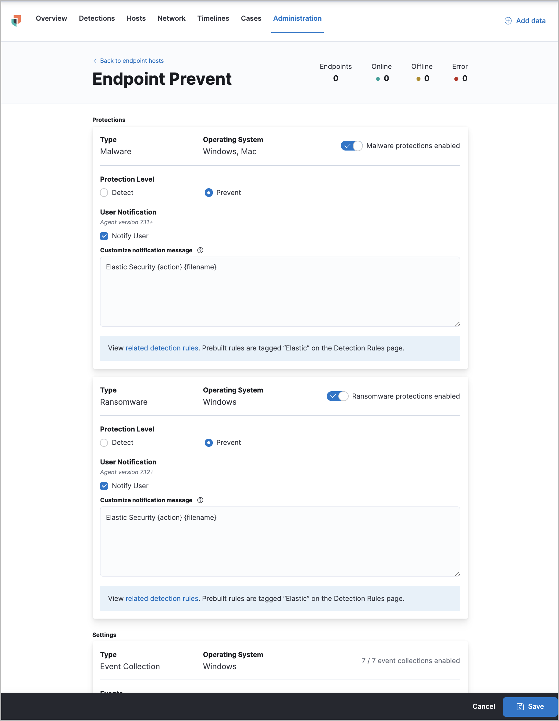 Integration page