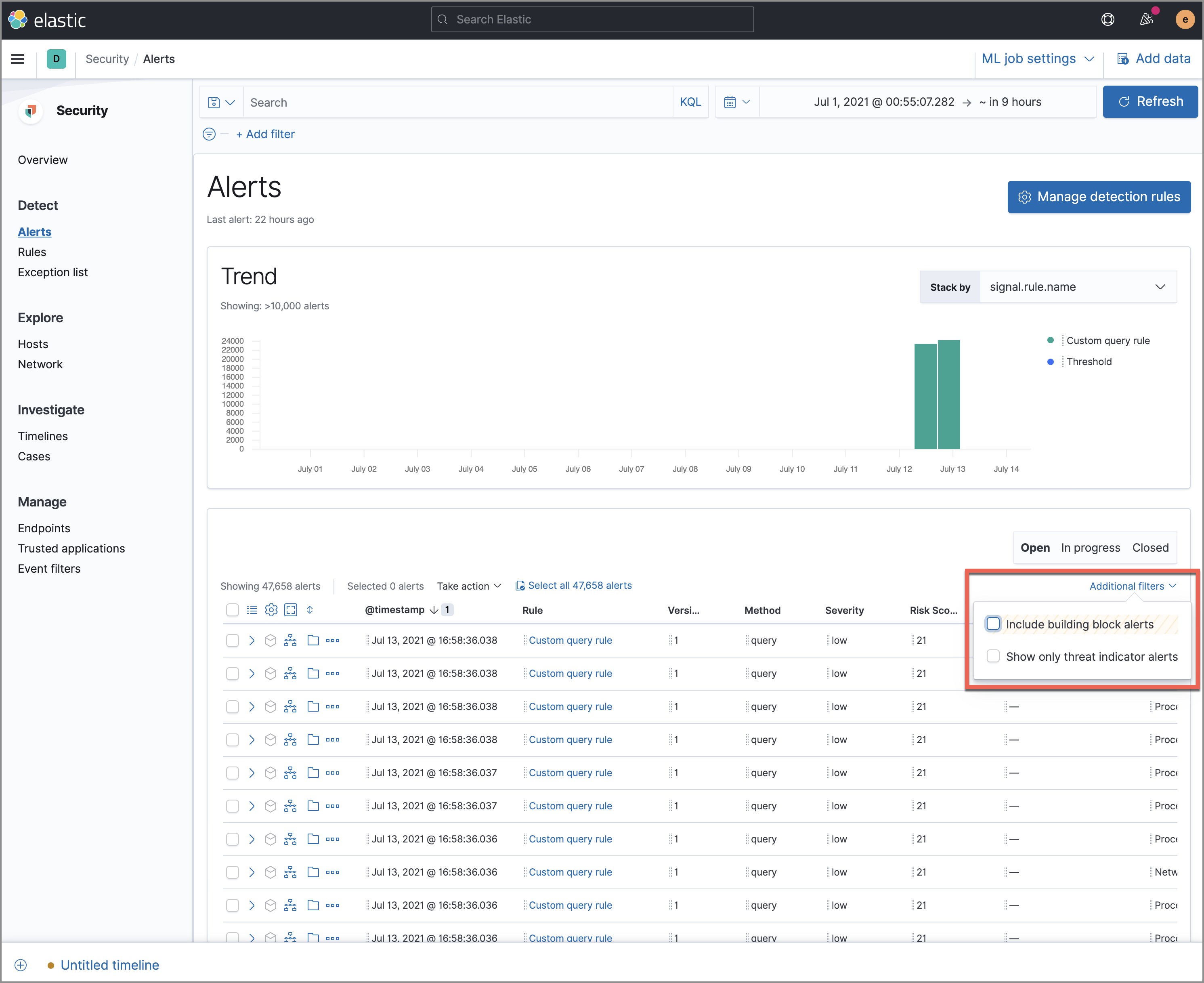 Shows multiple ways to filter information