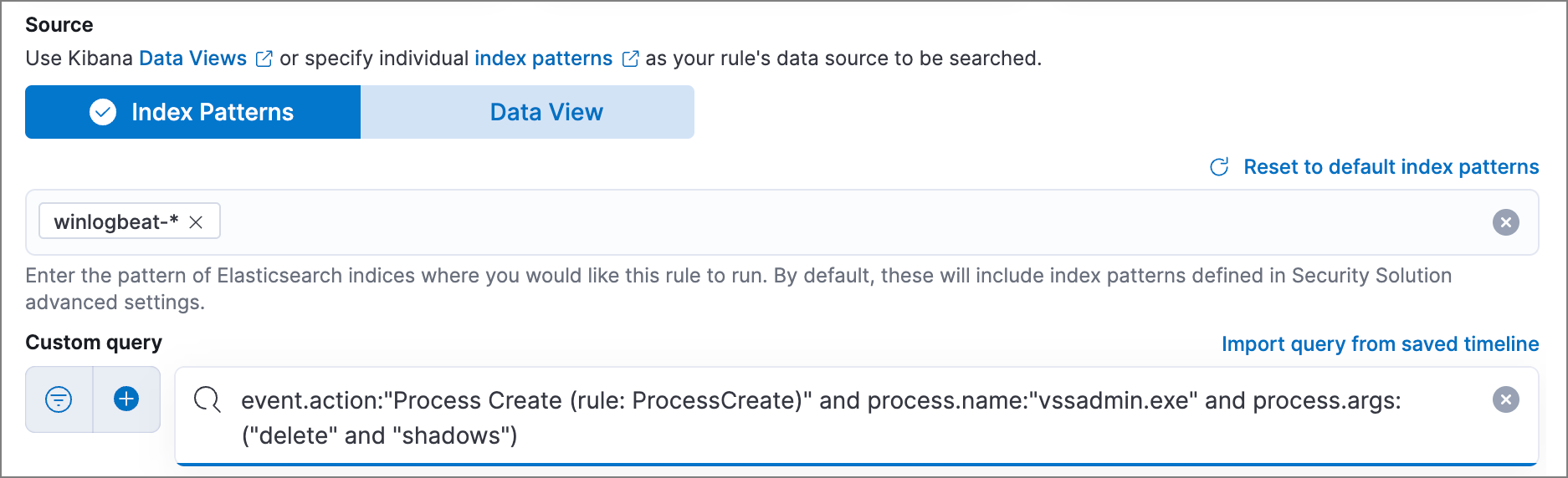 Rule query example