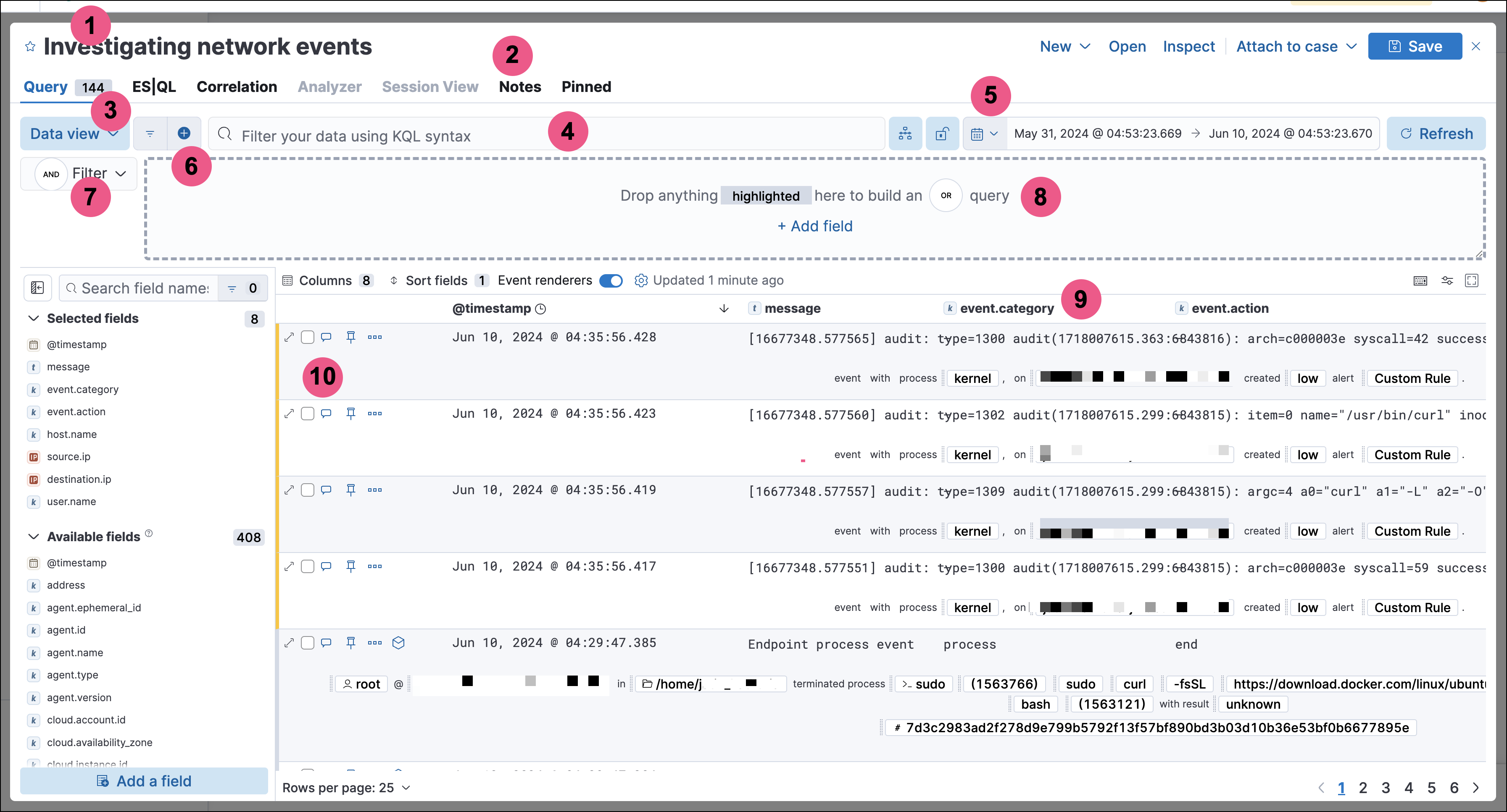 timeline object ui