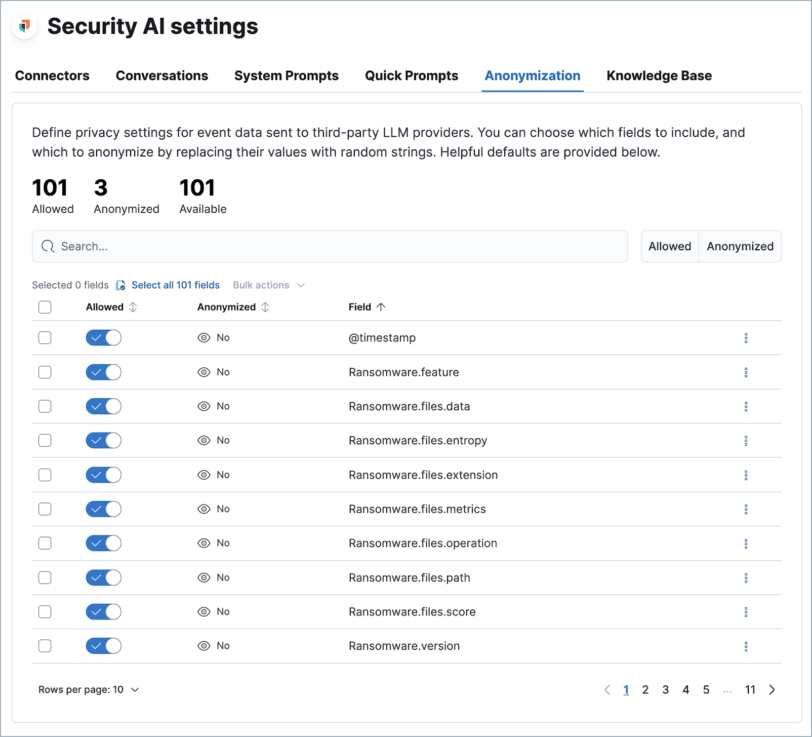 AI Assistant’s settings menu