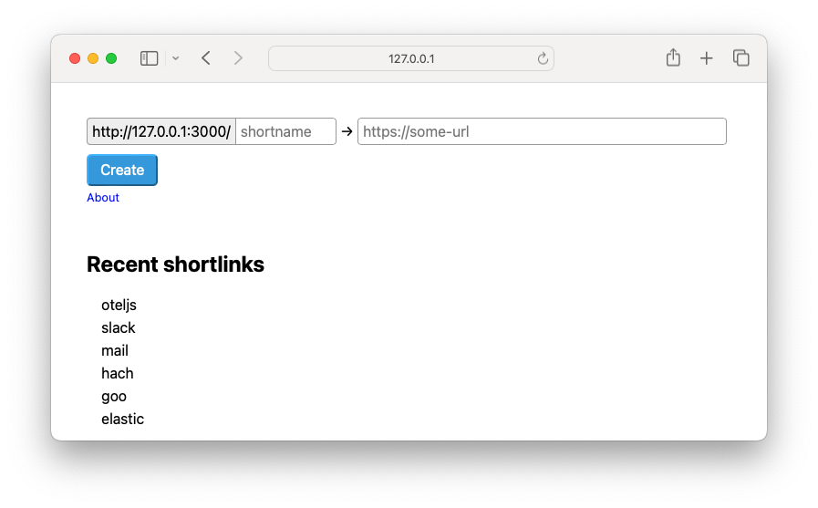 Recent shortlinks