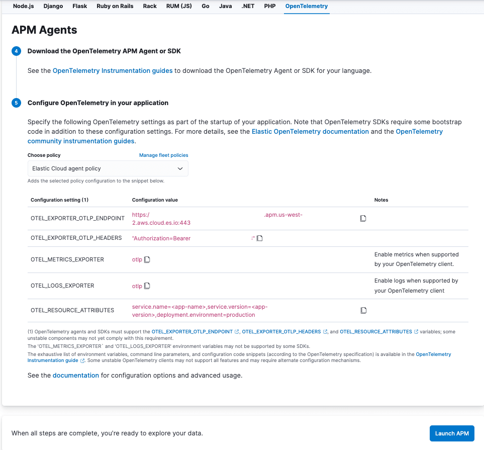 LangChainChat App in Elastic APM