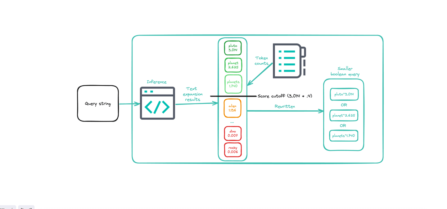 Improving text expansion performance using token pruning