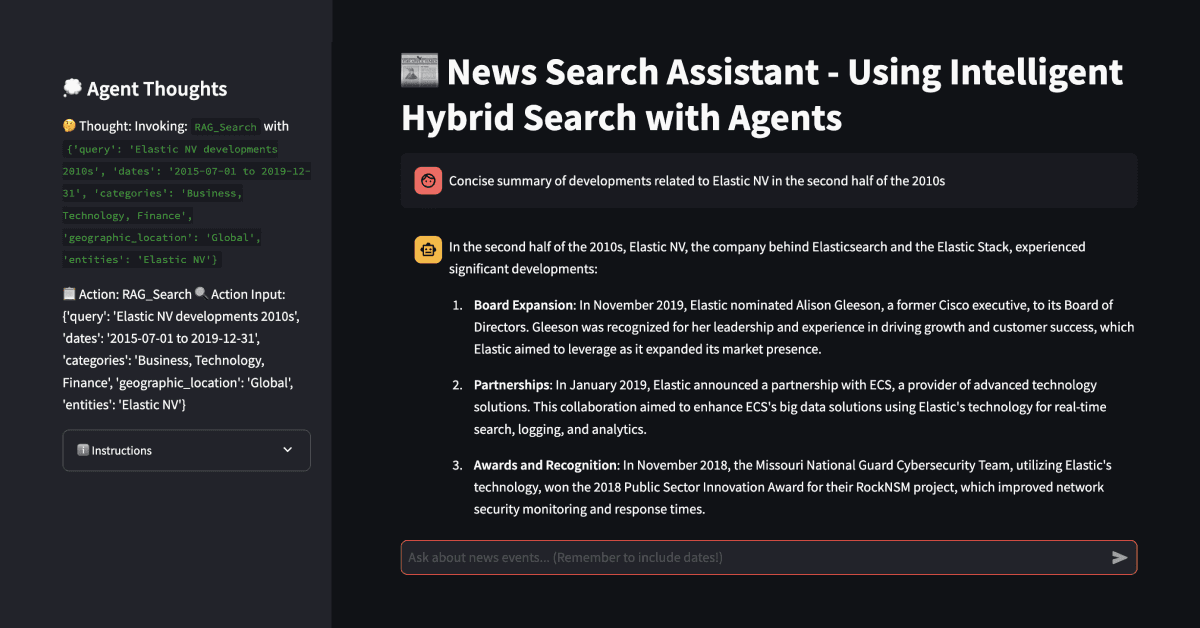Beyond vectors: Intelligent hybrid search with agents