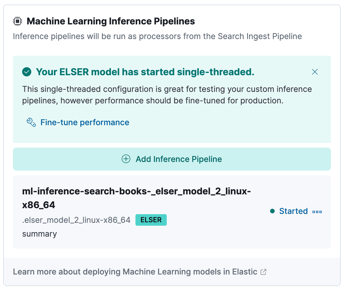 ML inference pipelines