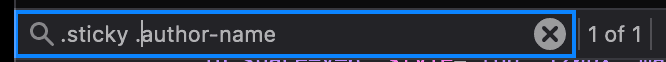 css-selector-search-sticky-author