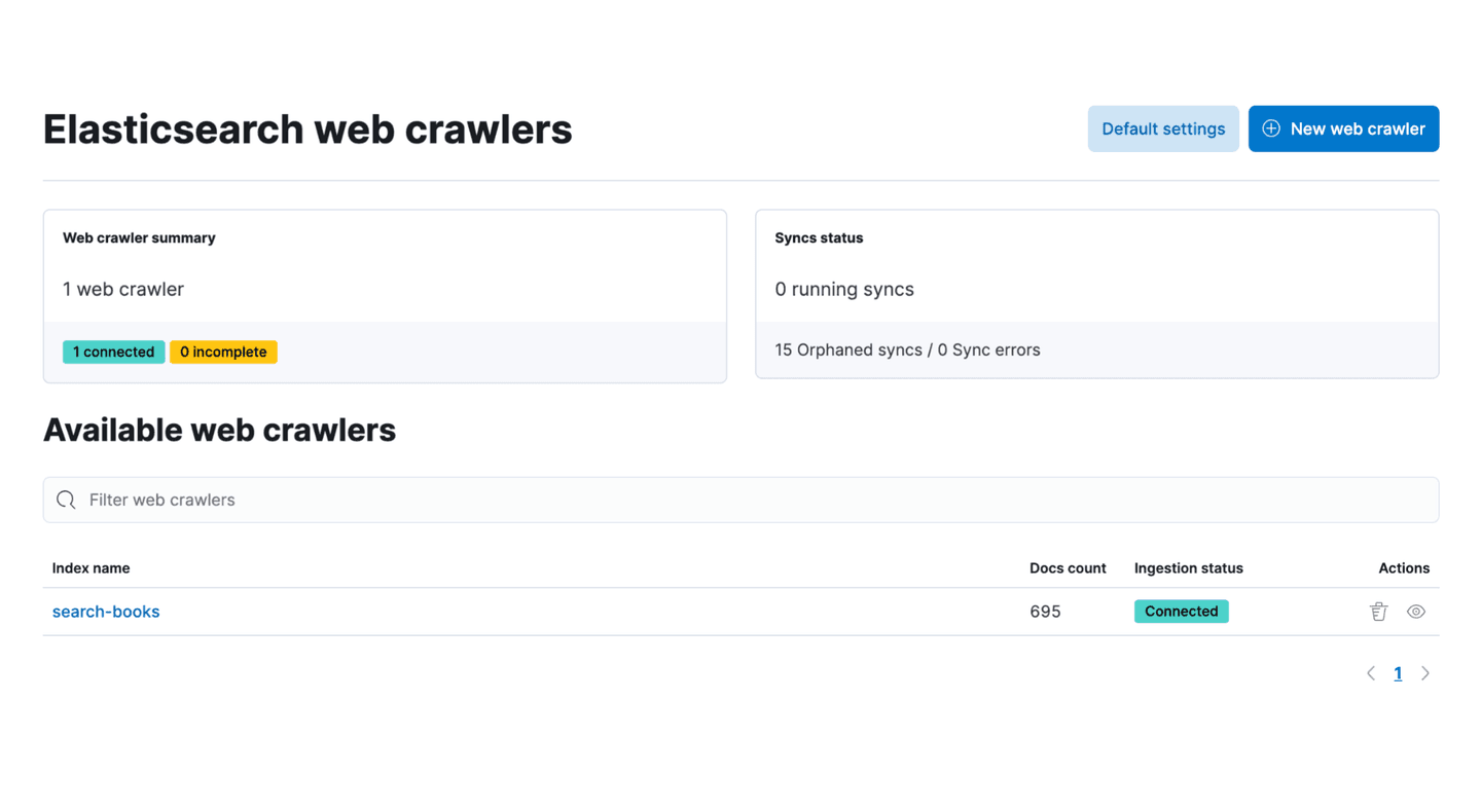 Elastic web crawler: Add search to your website