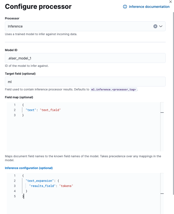 configure processor inference