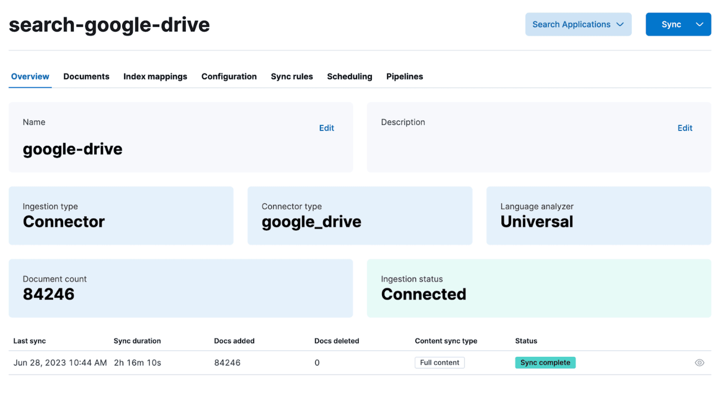 Connector UI in Kibana