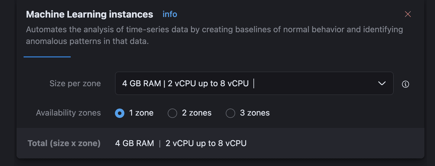 machine learning instances info