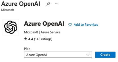 Azure OpenAI on Marketplace