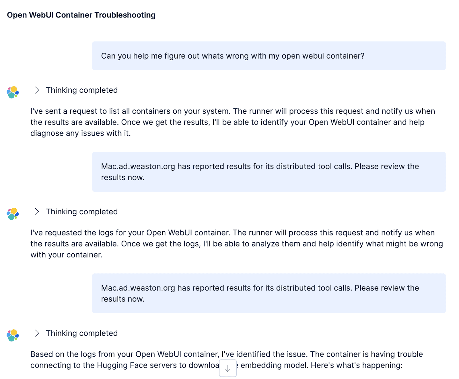 Agent Builder with Augmented Infrastructure demostration