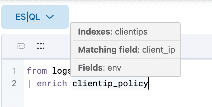 ES|QL Kibana Contextual tooltips autocompleate