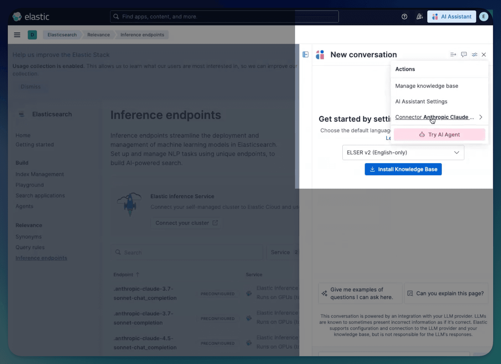 EIS via Cloud Connect: Connector Anthropic Claude