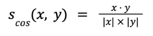 Cosine similarity formula in vector search