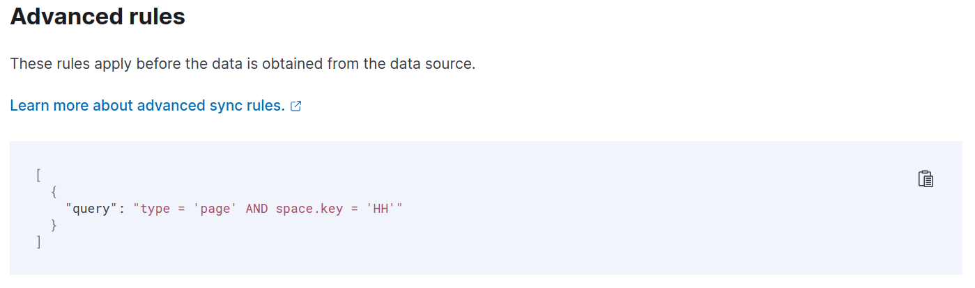 Advanced rules, connectors