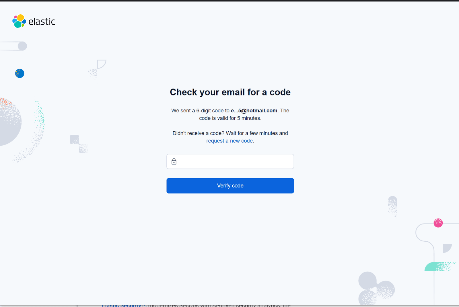 6 digit code to your Elastic account after placing the order on GCP Marketplace